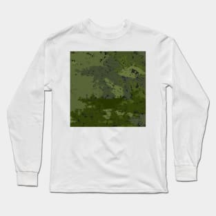 Dark Camo, Camouflage, Tactical Military Map, WW2, Vietnam Long Sleeve T-Shirt